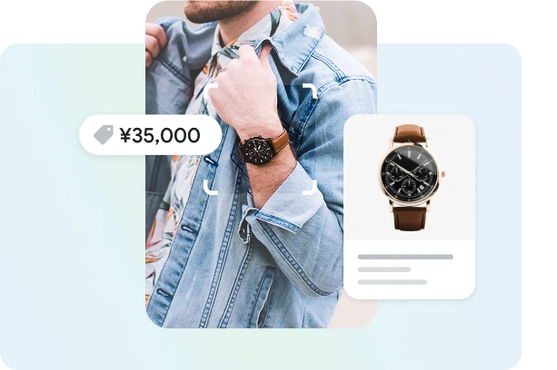 Image of searching with lens for a watch